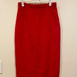 Roland Mouret Red Skirt Size 8